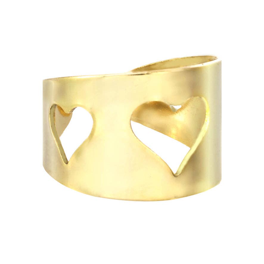 Charm Gold Ring Band