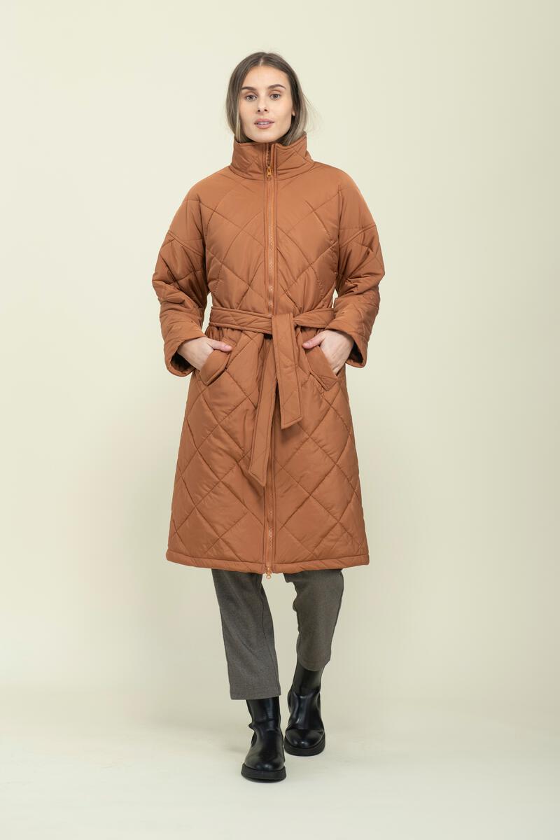 Arie Long Quilted Coat - The Loop