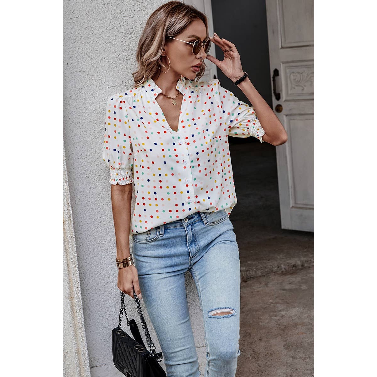 Polka Dot Blouse