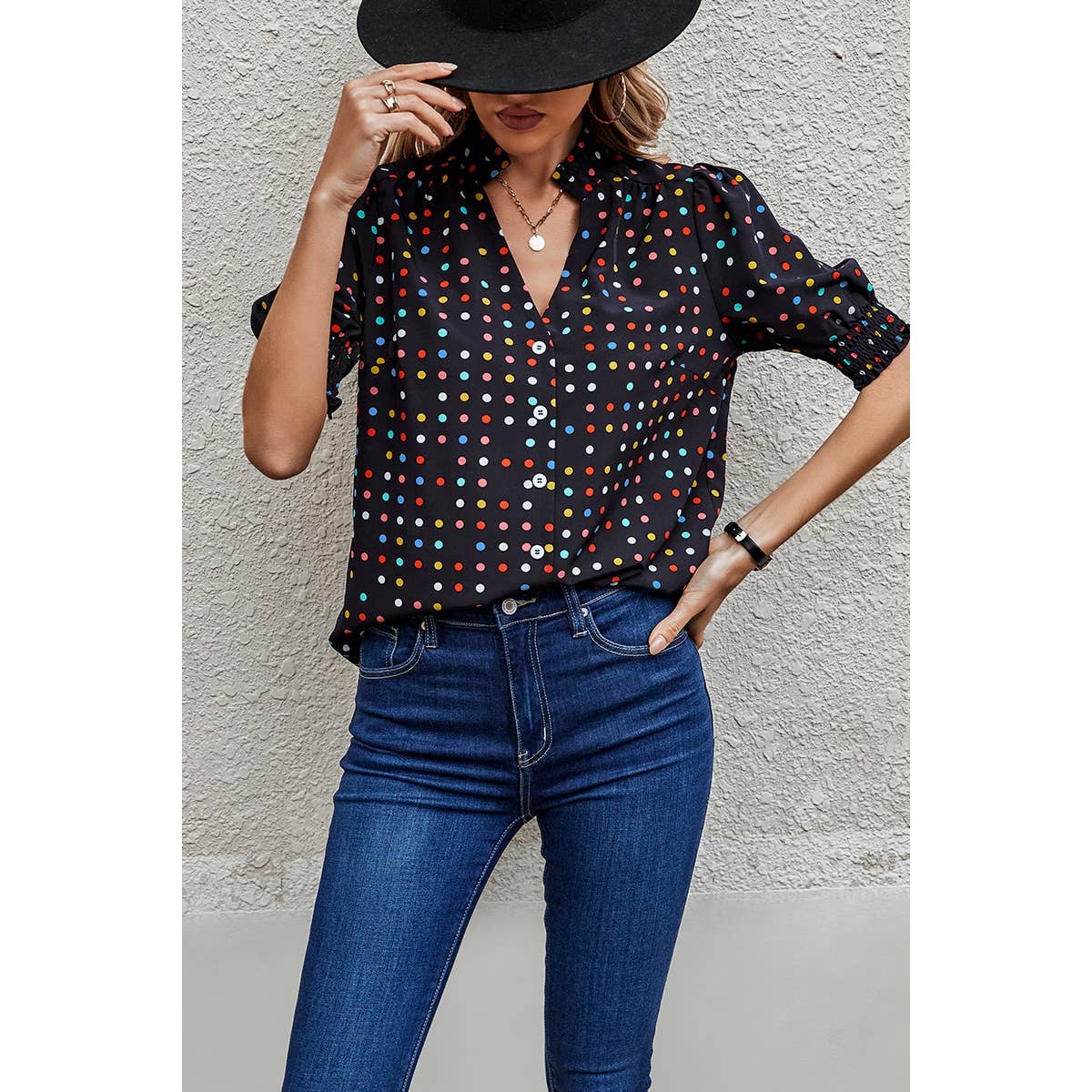 Polka Dot Blouse