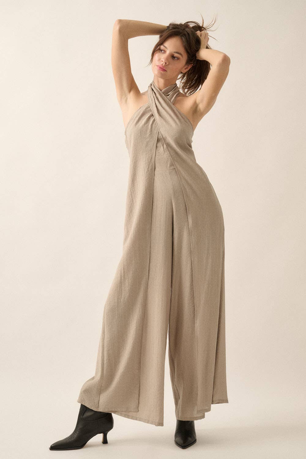 Convertible Halter Jumpsuit