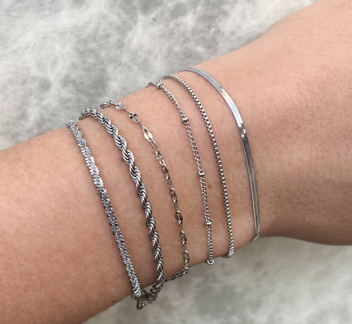 Dainty Silver Bracelets