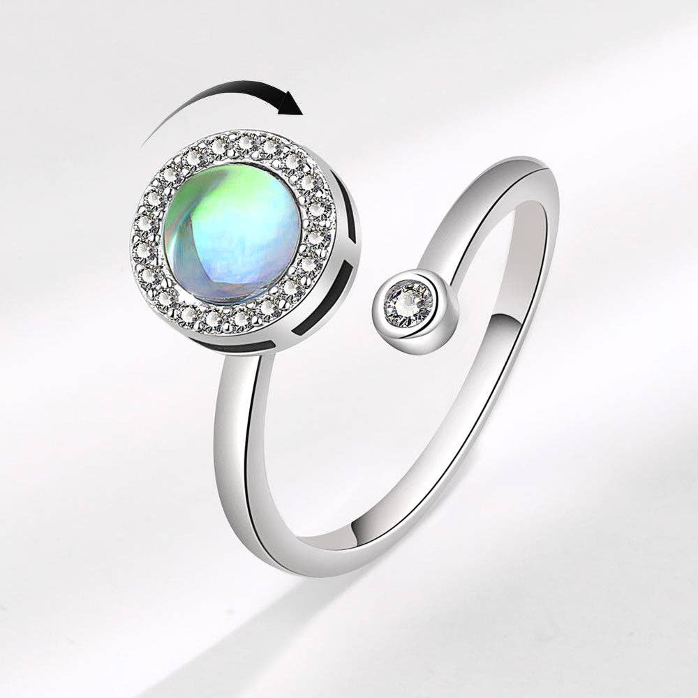 Moonstone Fidget Ring