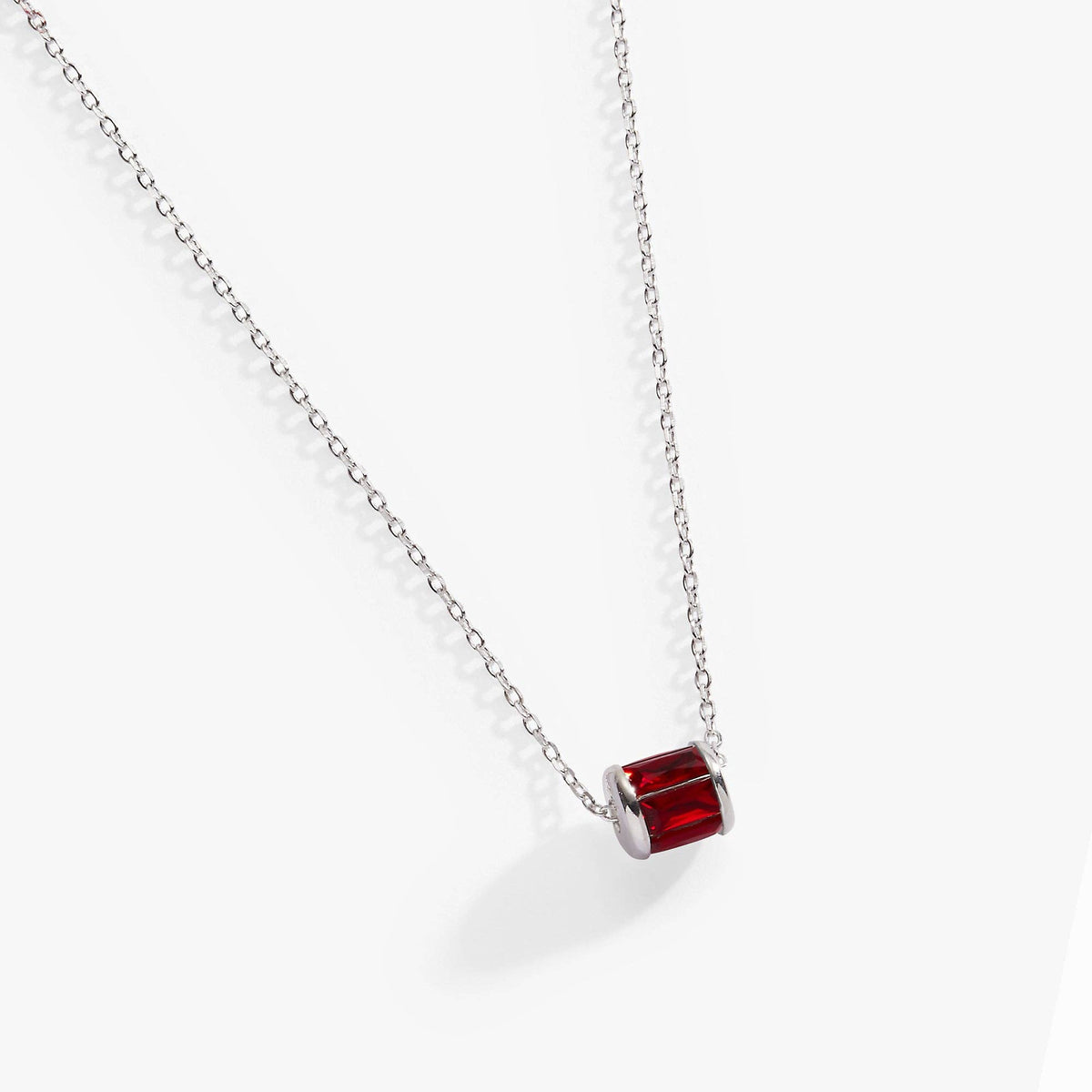 July Birthstone Precious Pendant Necklace