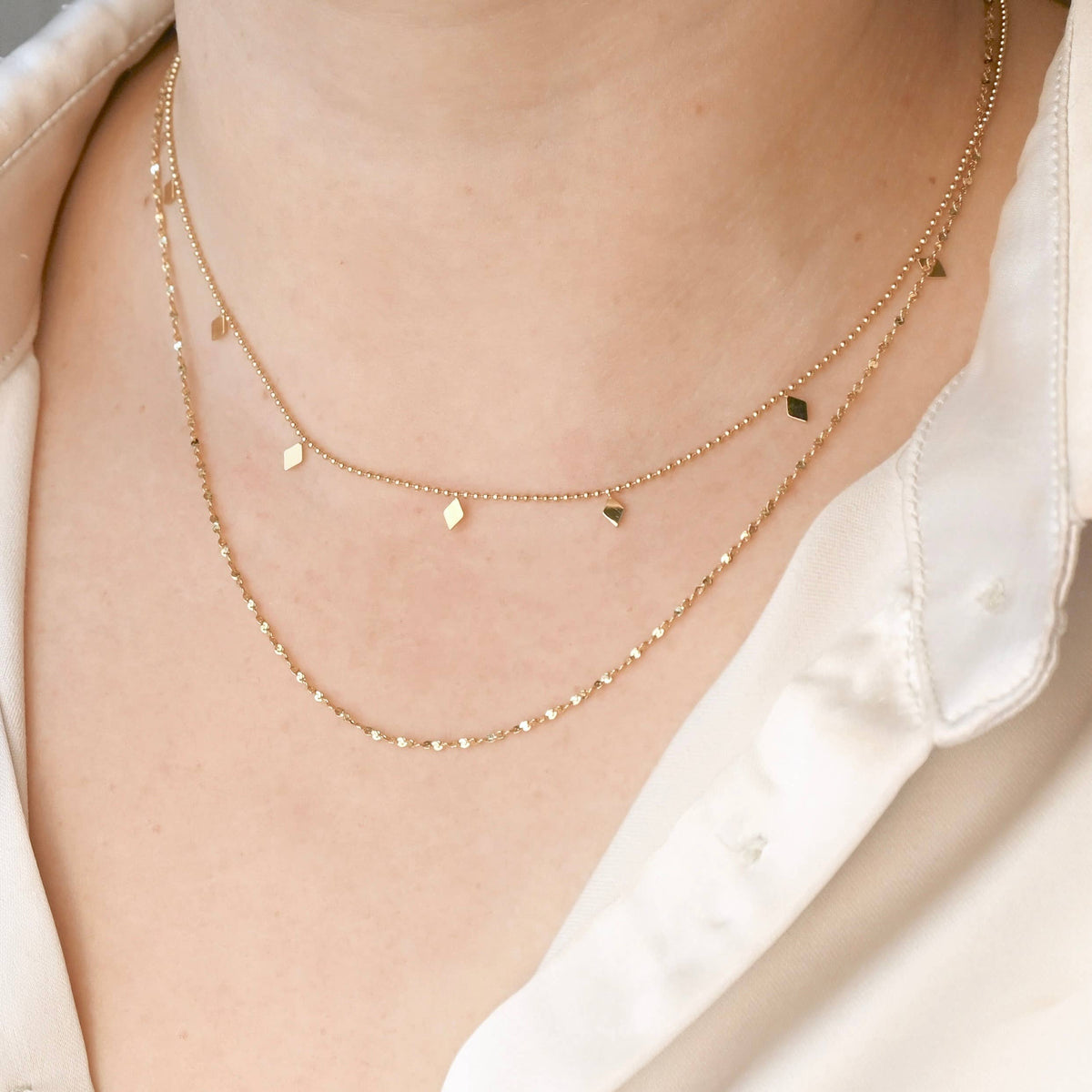 Layered Sequin Necklace