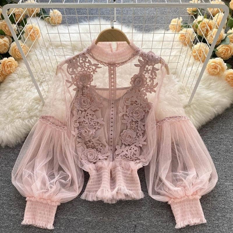 Lantern Sleeve Top