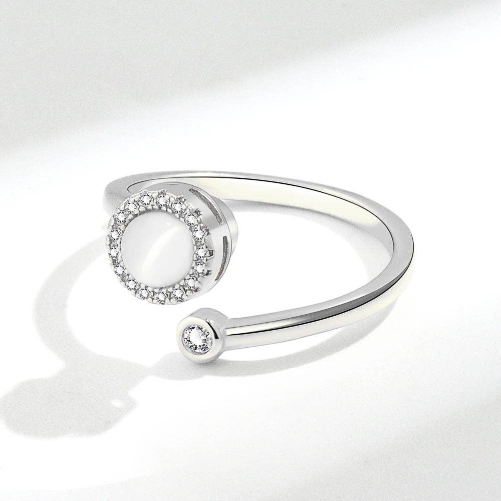 Opal Anxiety Fidget Ring