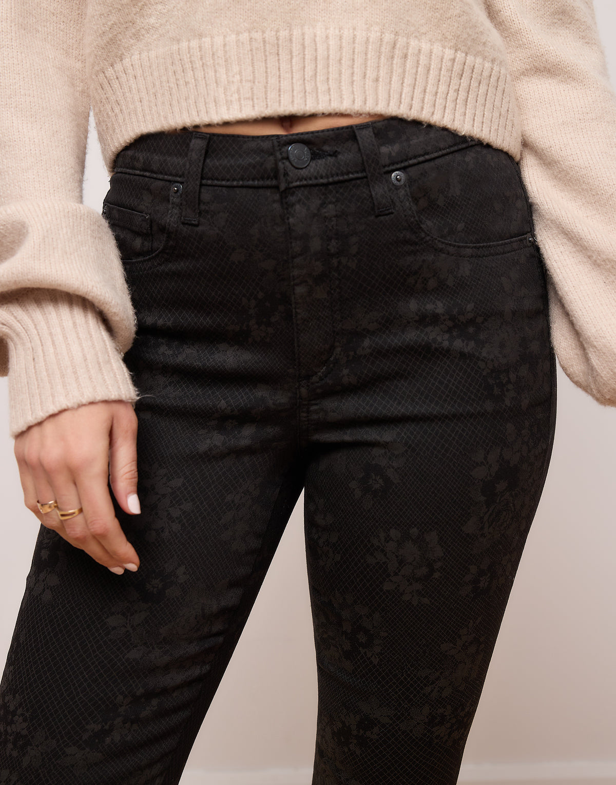 Rachel Skinny Black Floral