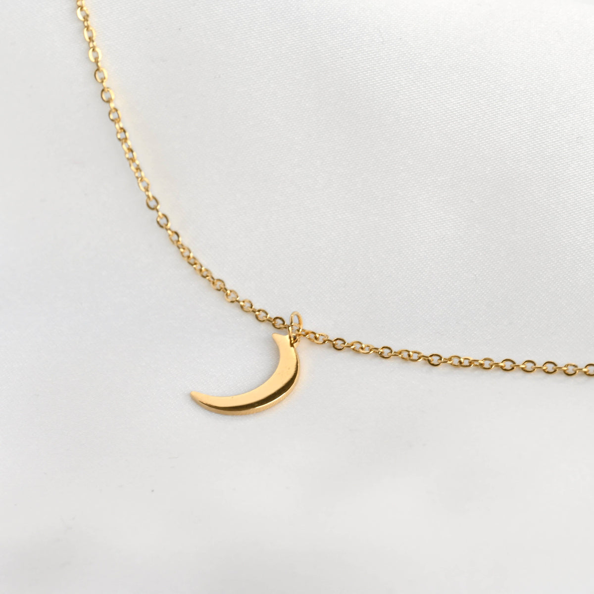 Moon and Star Necklace