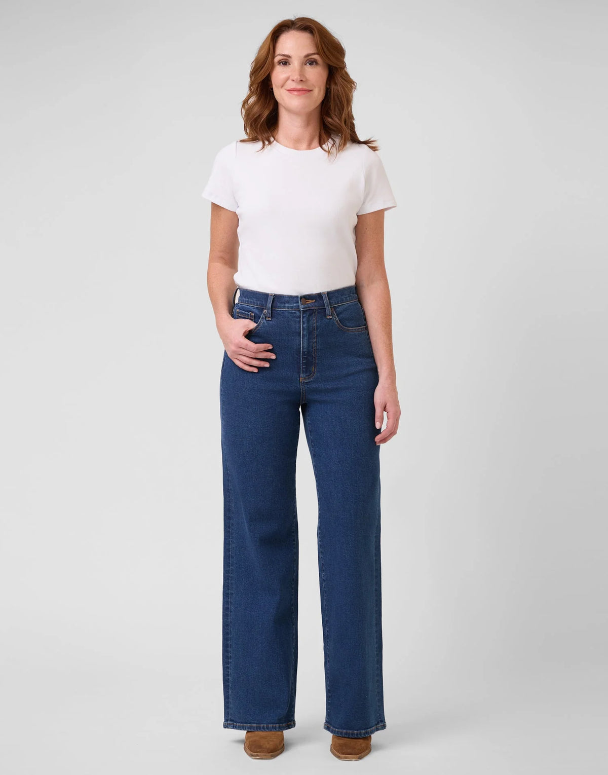 Lily Wide Leg - Heritage Blue