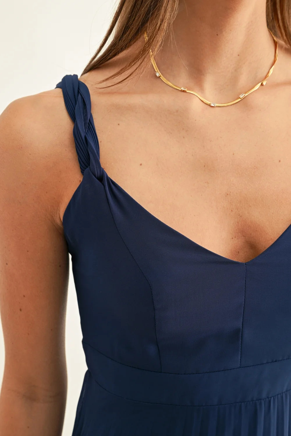Jilian Pleated Maxi Dress