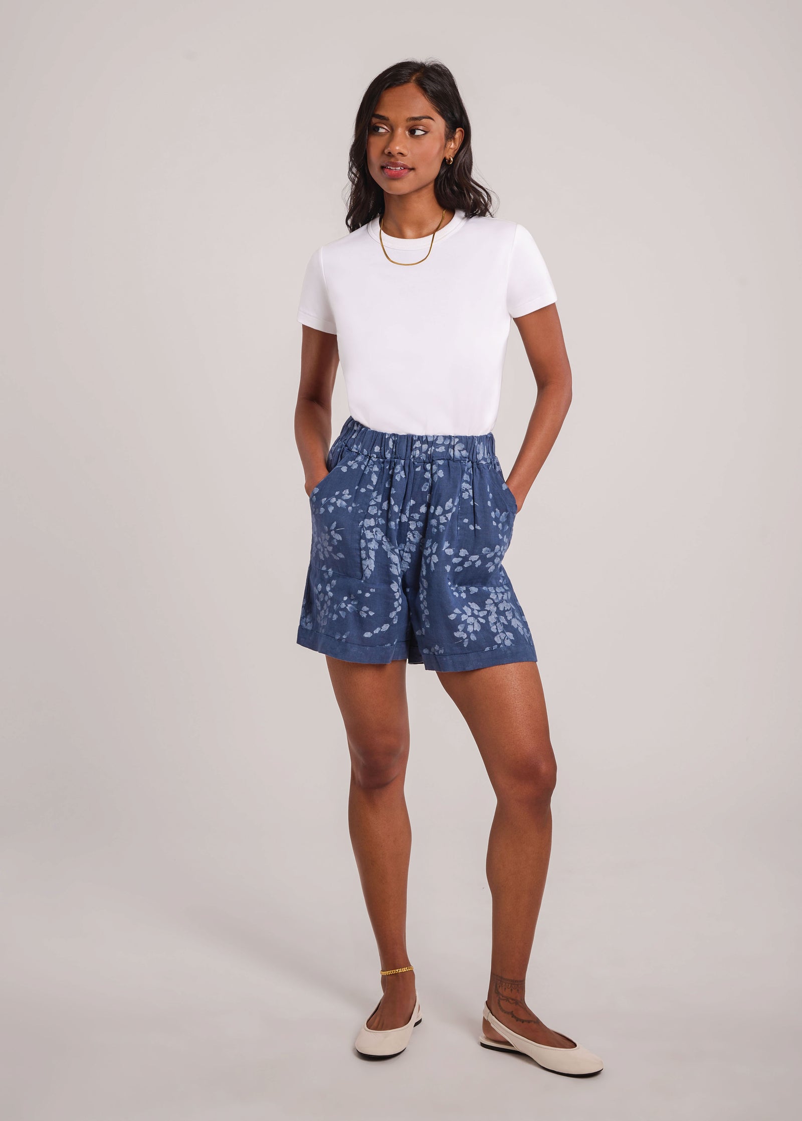 Miller Printed Linen Shorts