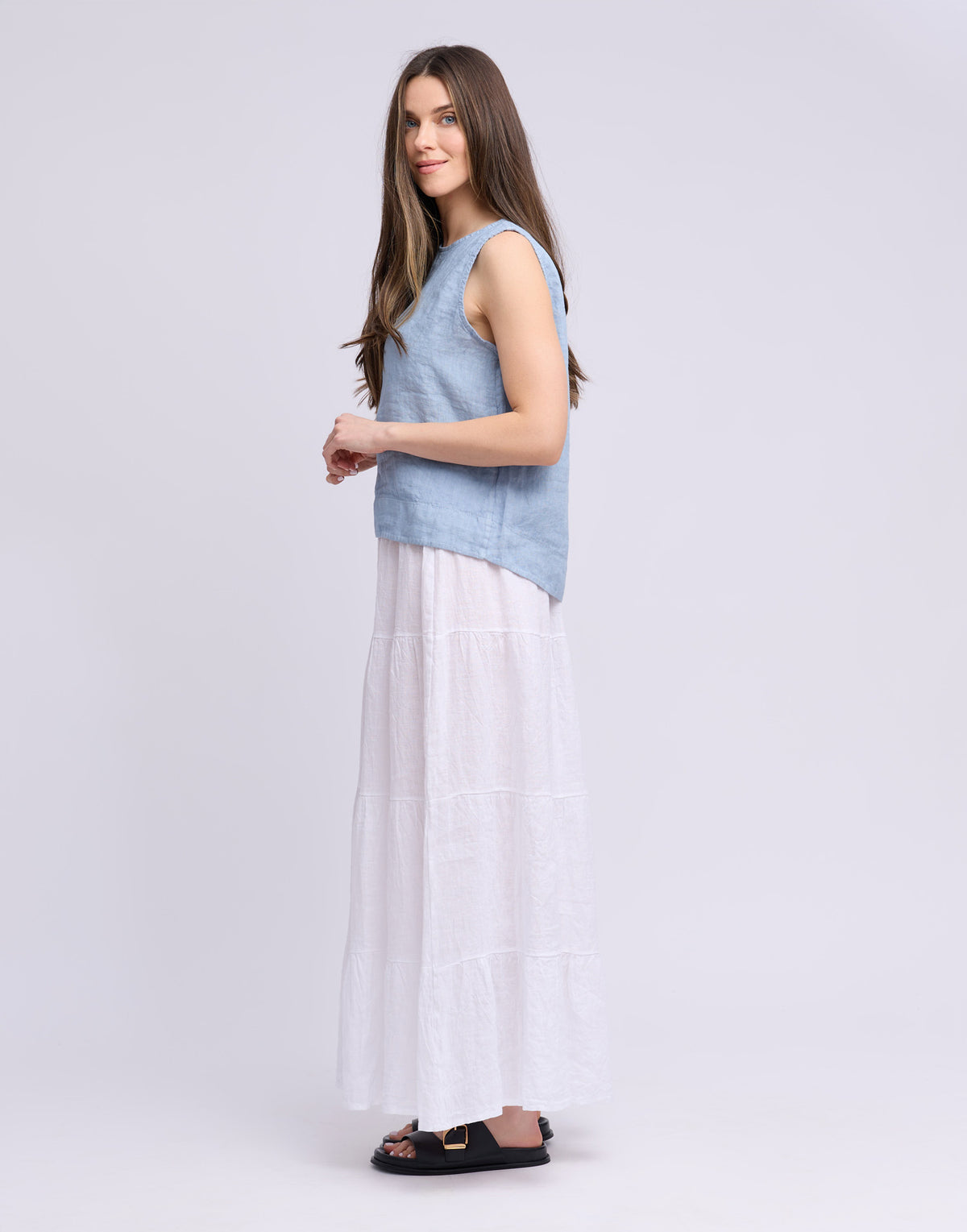 Francesca Linen Tank