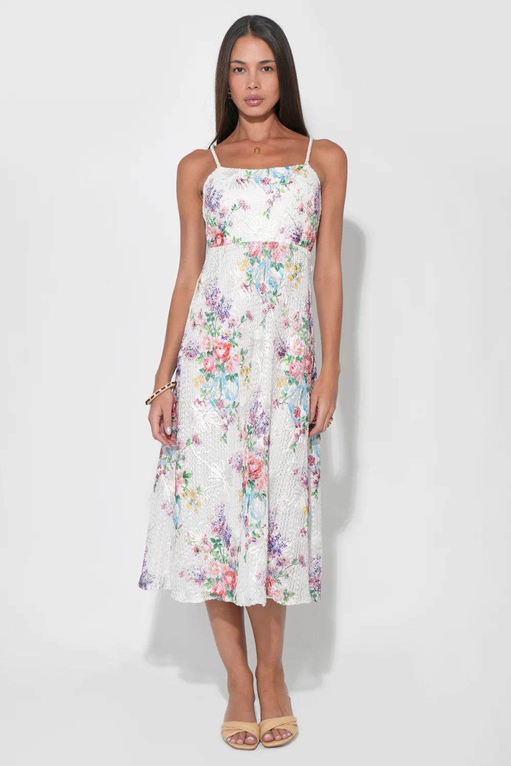 Natalia Crochet Midi Dress