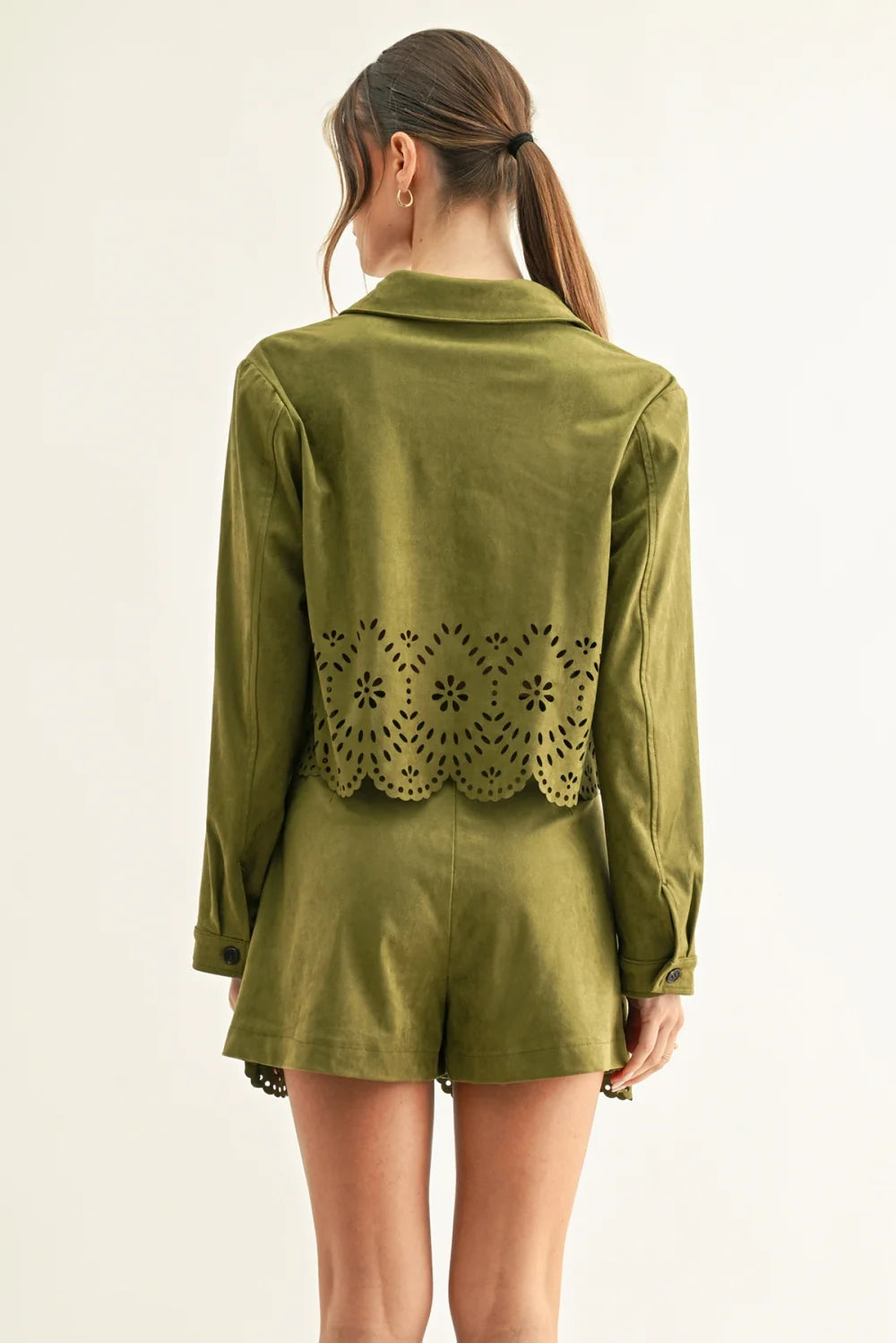 Davi Faux Suede Skort