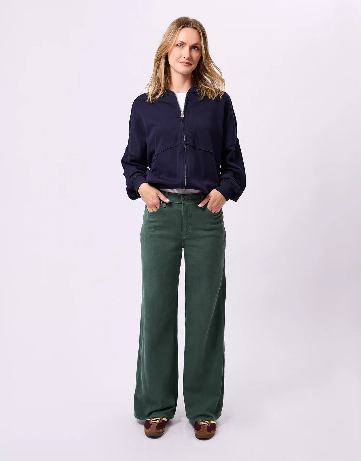 Lily Wide Leg - Skog