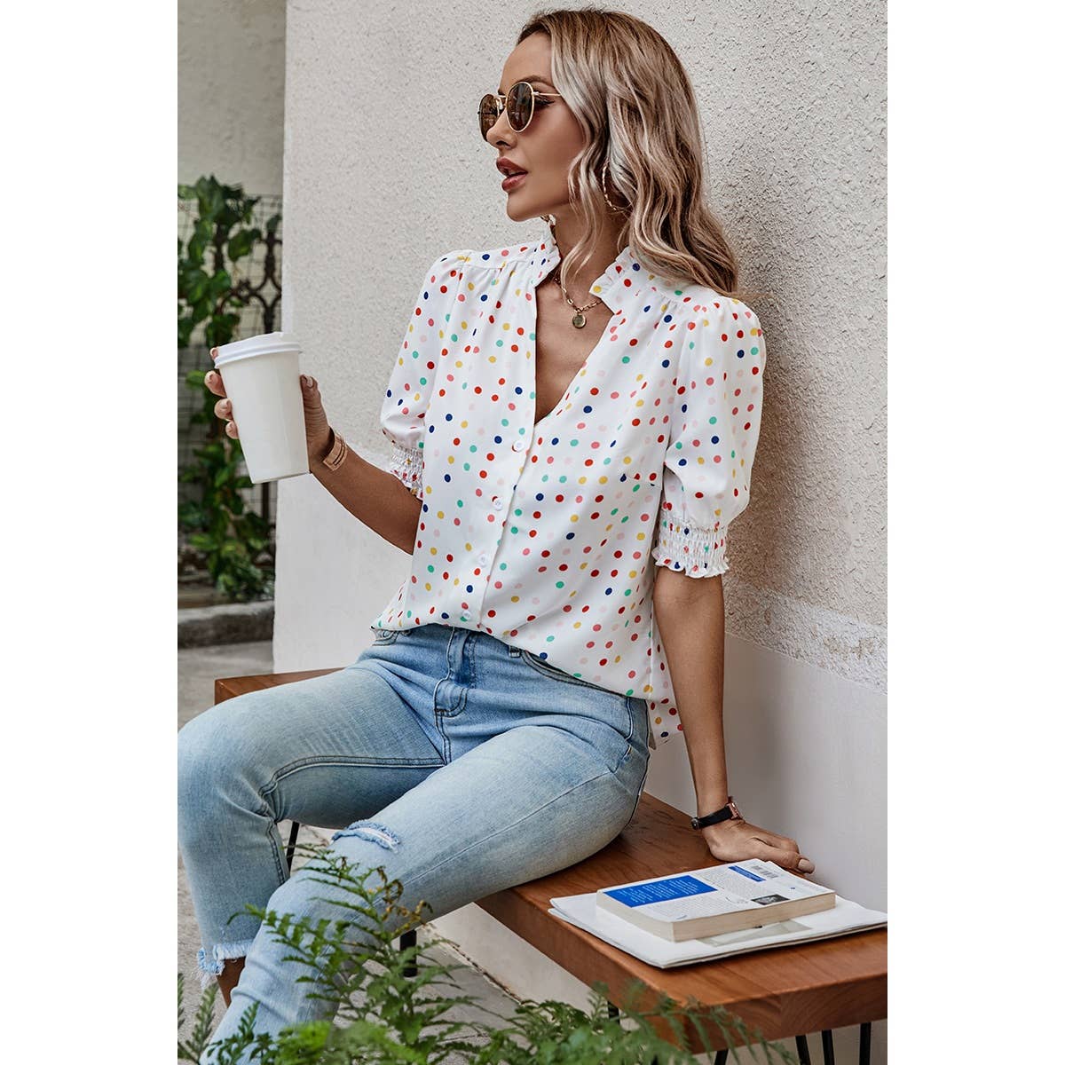 Polka Dot Blouse