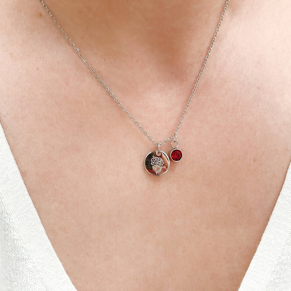 Birth Flower Necklace