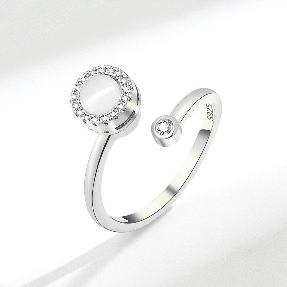 Opal Anxiety Fidget Ring