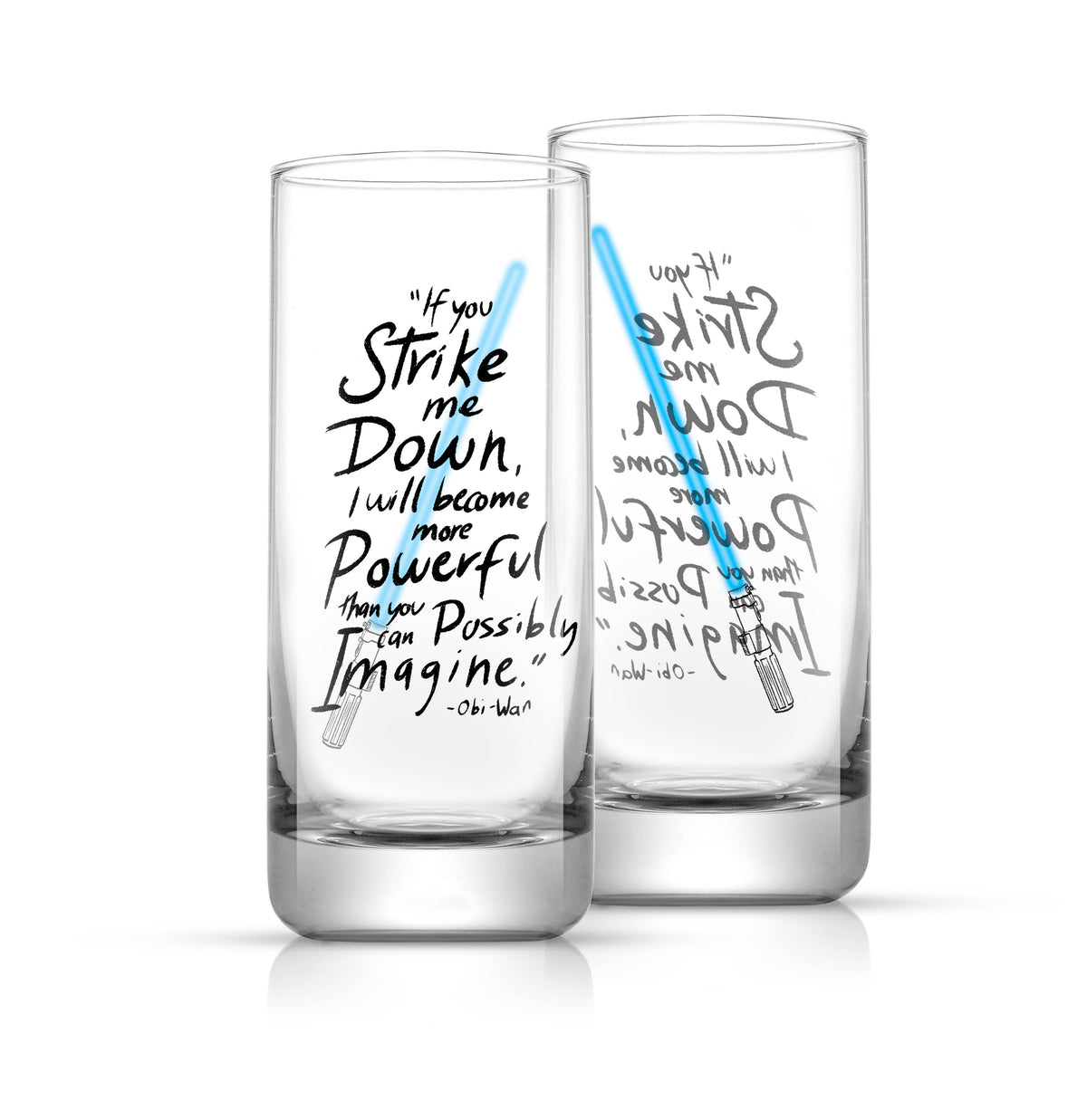 Star Wars Obi-Wan Kenobi™ Lightsaber Tall Drinking Glasses