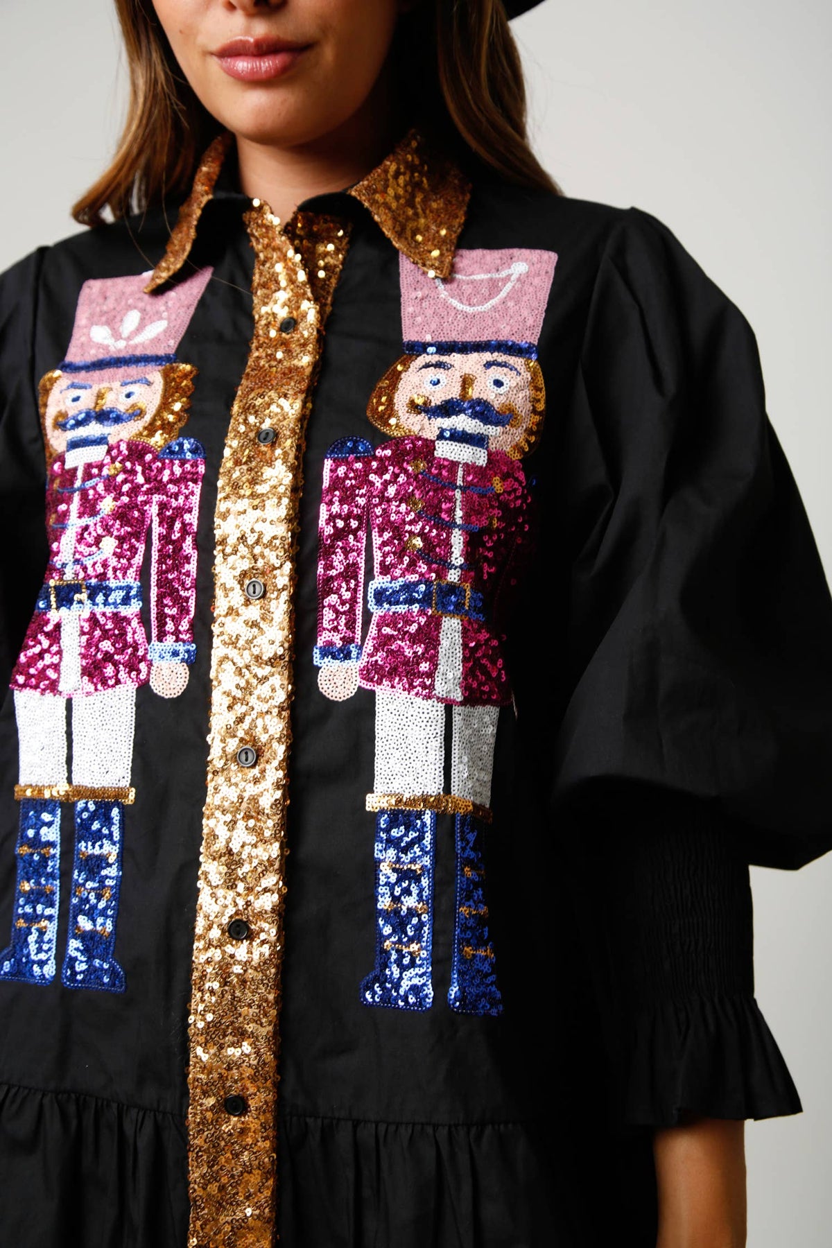 Nutcracker Poplin Dress