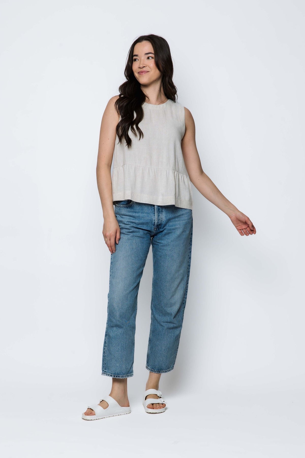 Poppy Peplum Top