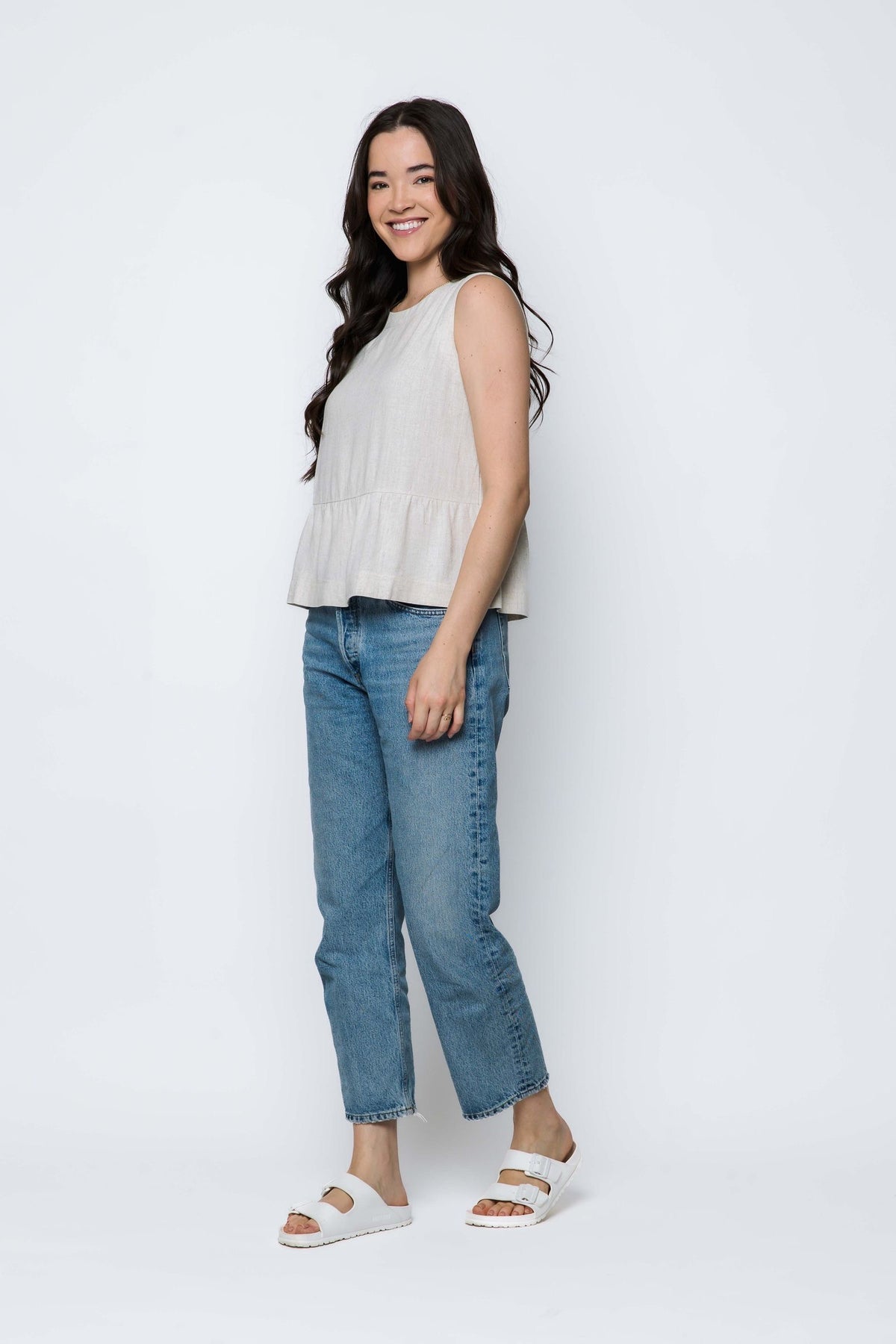 Poppy Peplum Top