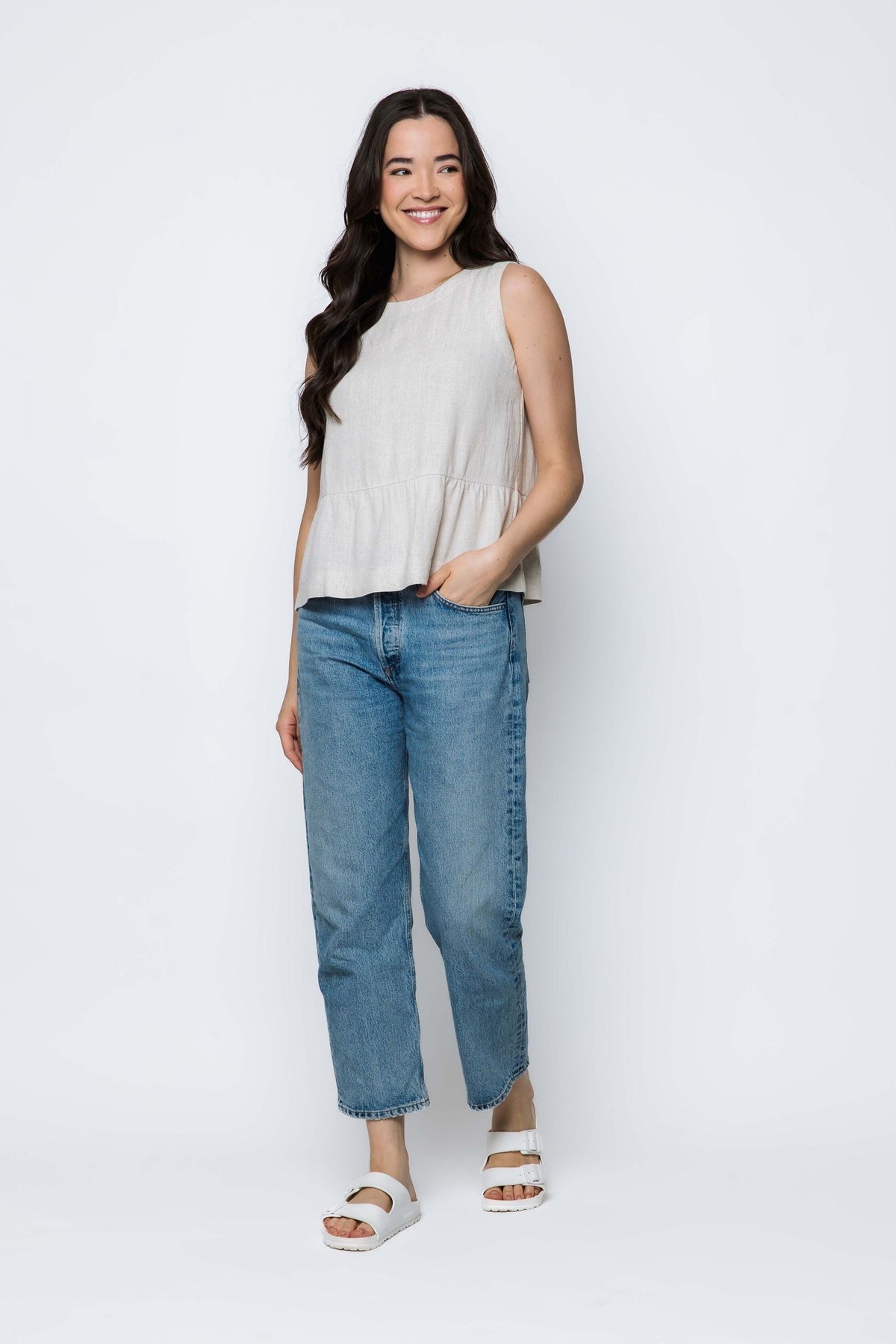 Poppy Peplum Top