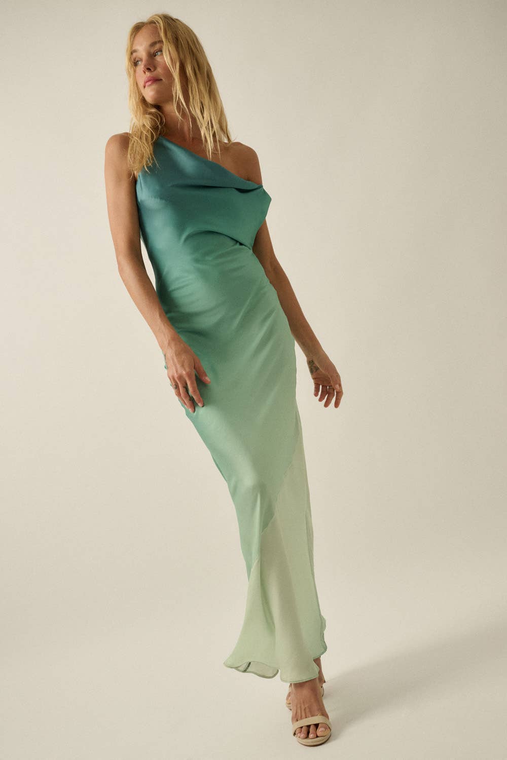 Laura Ombre Satin Dress