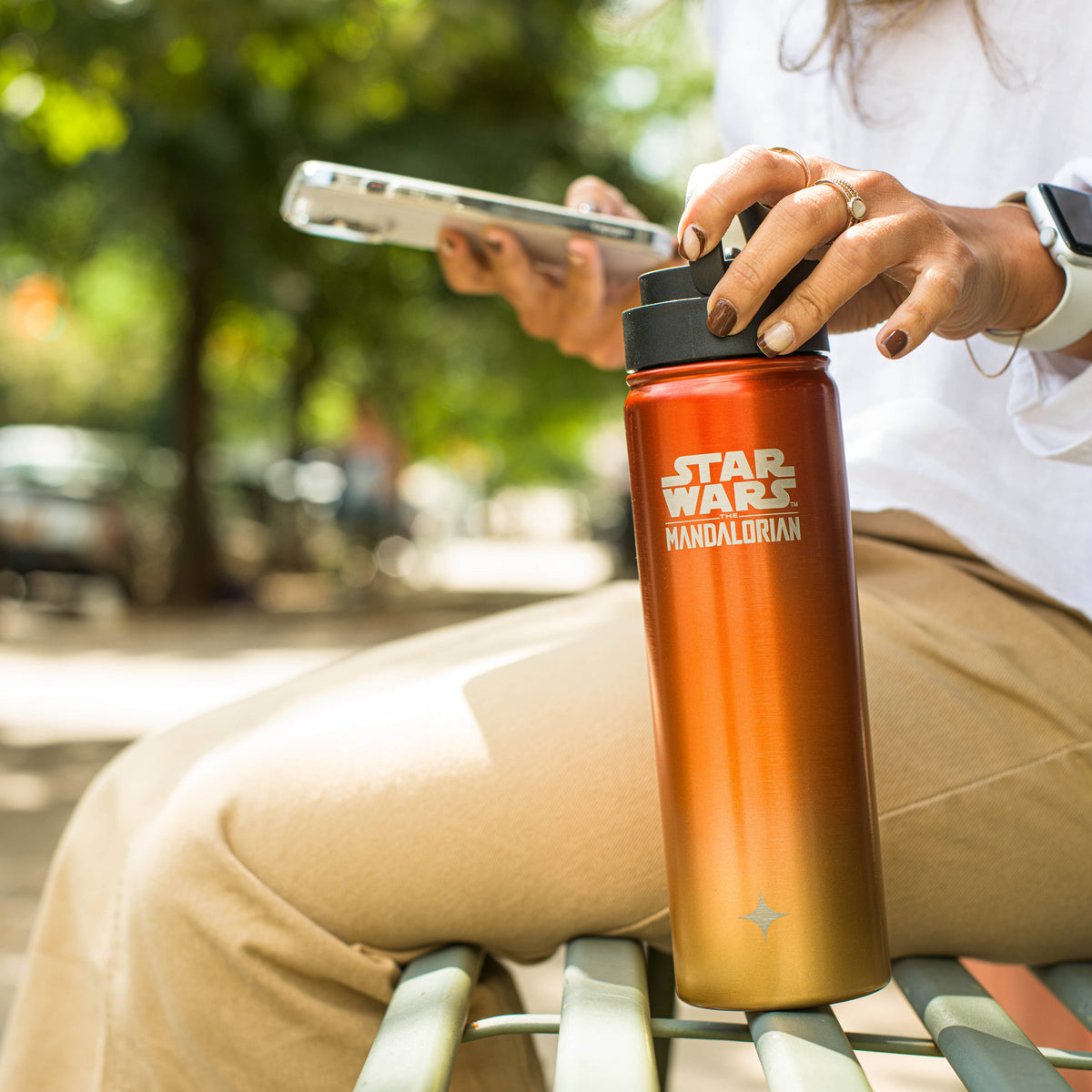 Star Wars Mandalorian Tatooine Stainless Steel Water Bottle