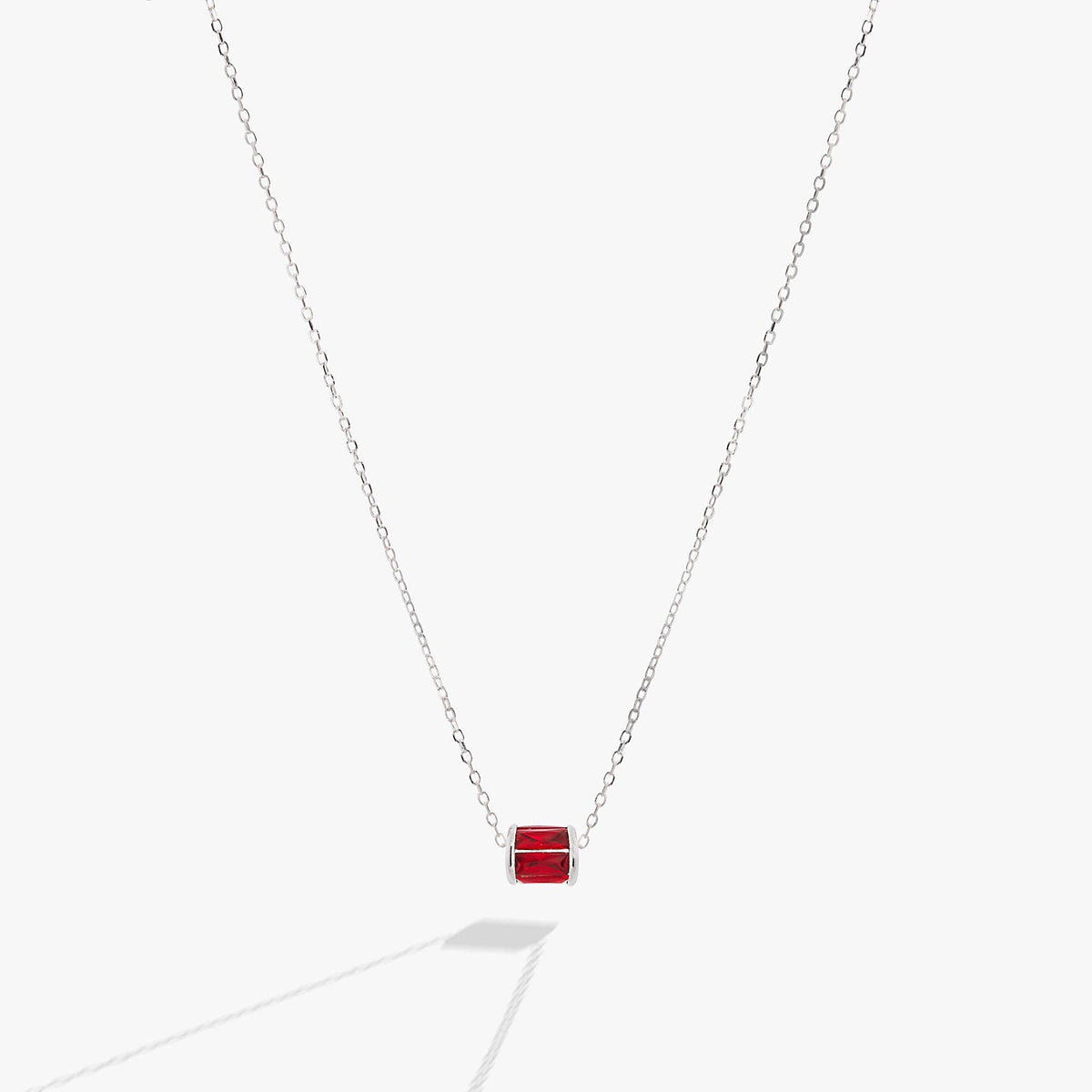 July Birthstone Precious Pendant Necklace
