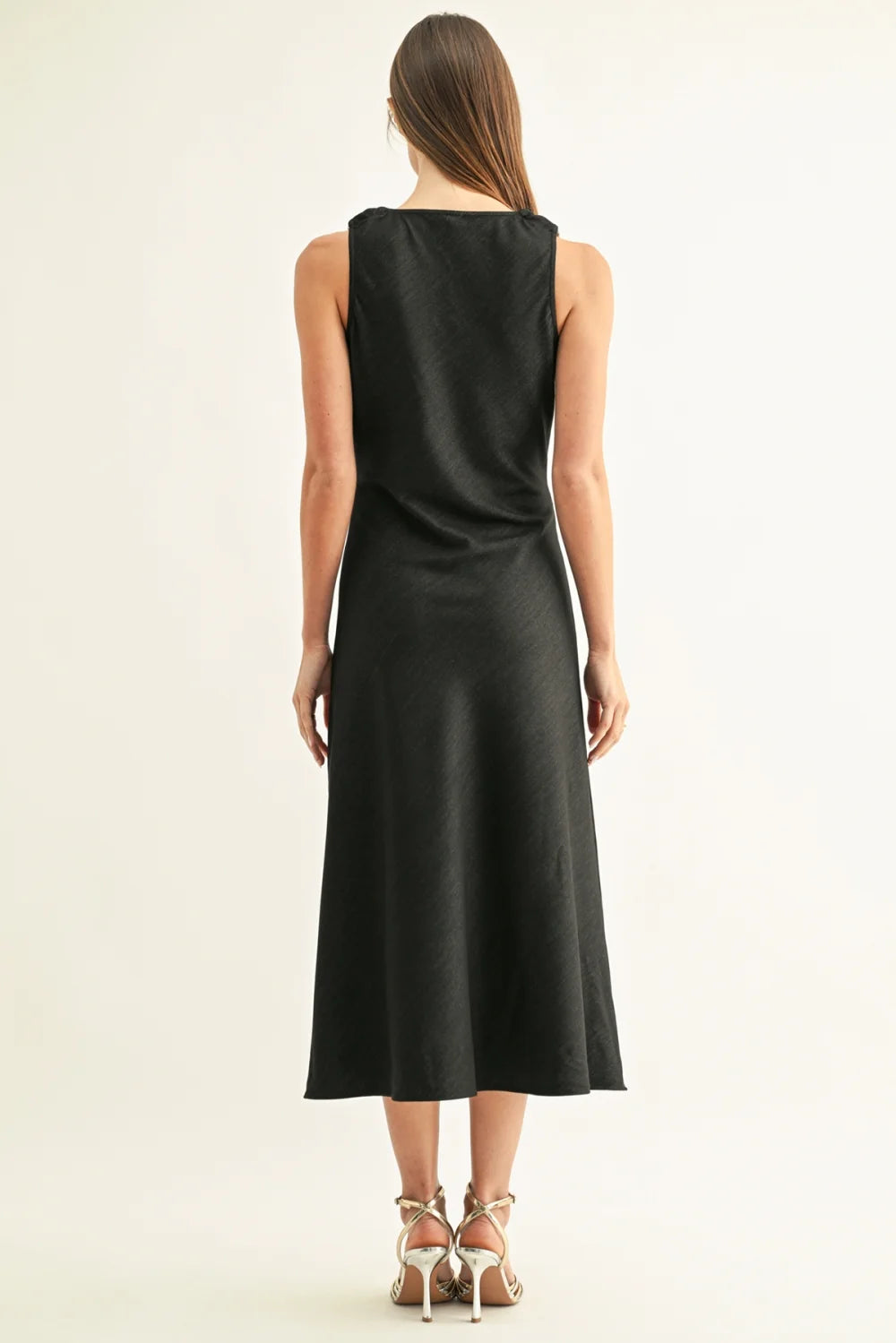 Makenna Beaded Cowl Neck Dress