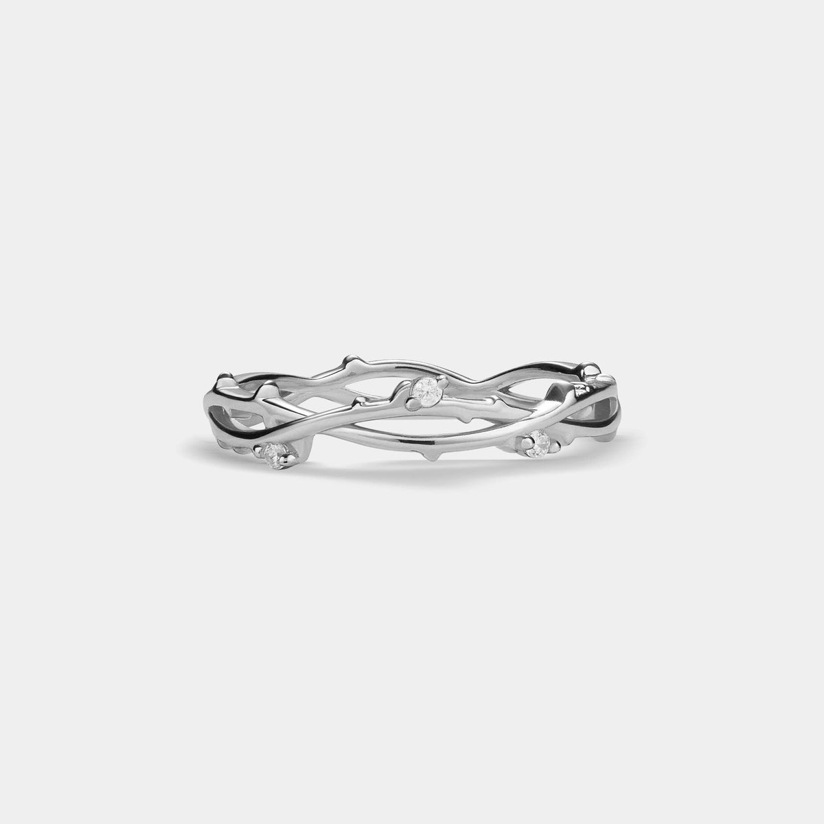 Olive Vine Stacking Ring