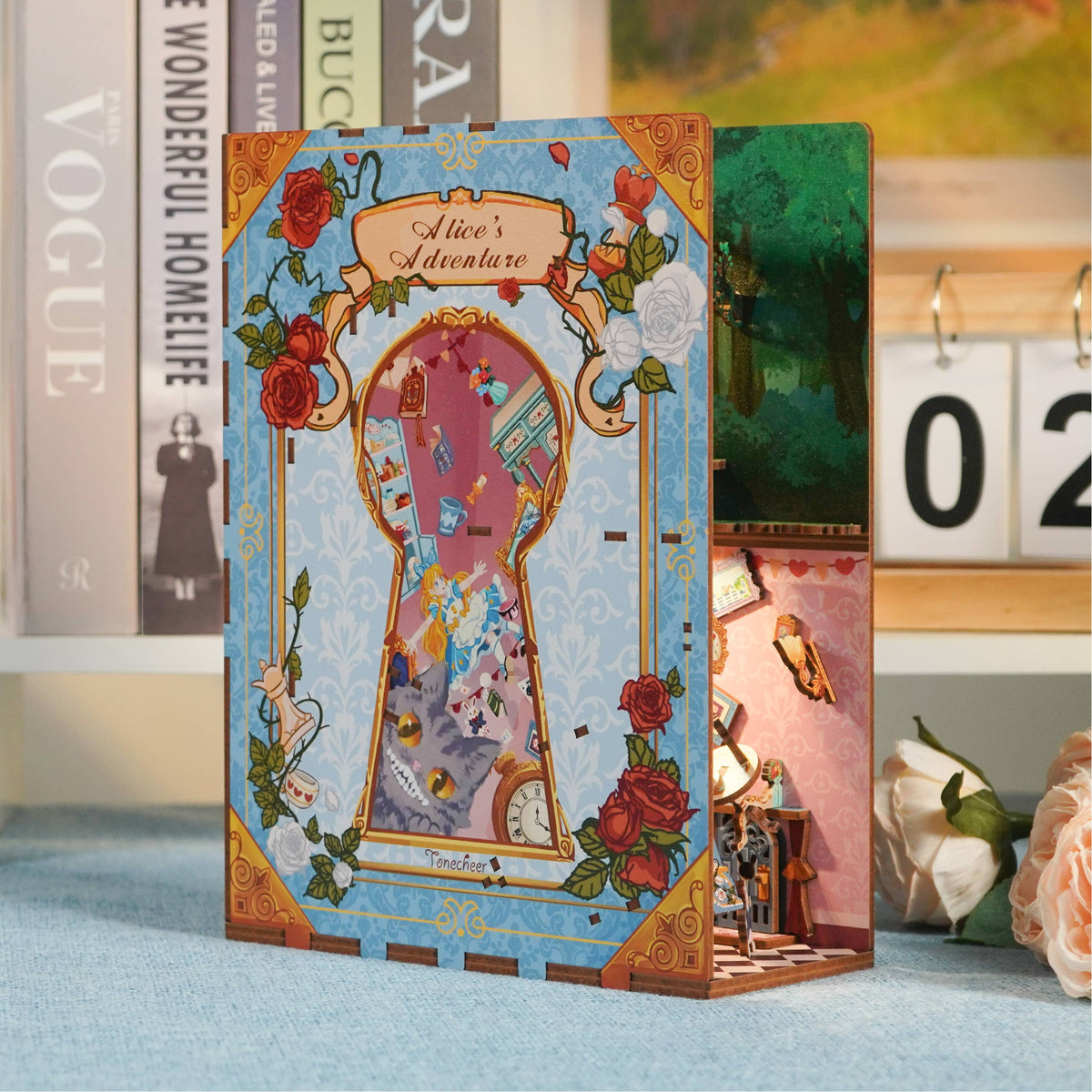 DIY Miniature House Book Nook Kit: Alice&#39;s Adventure