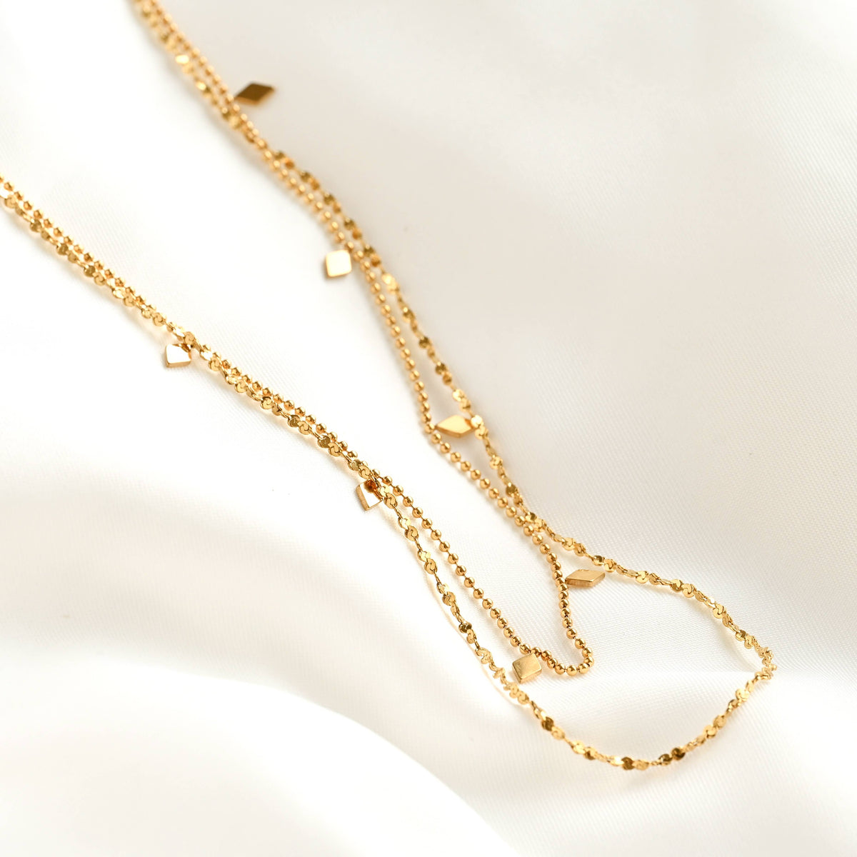 Layered Sequin Necklace