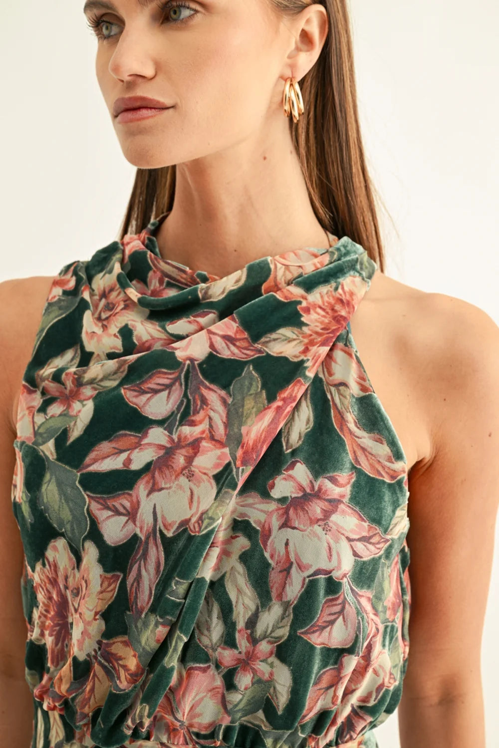 Veda Burnout Velvet Dress