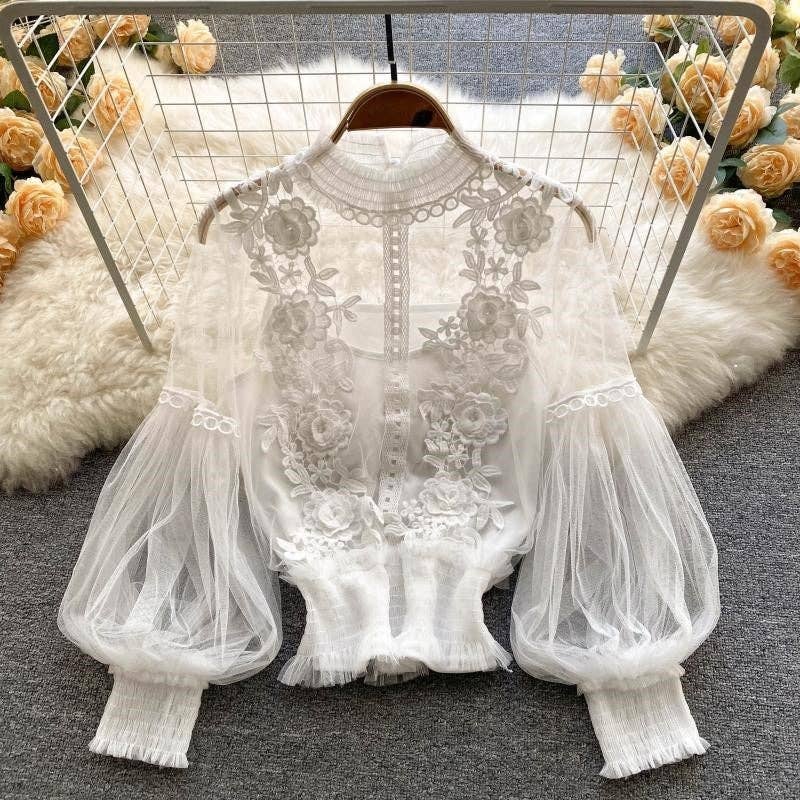 Lantern Sleeve Top