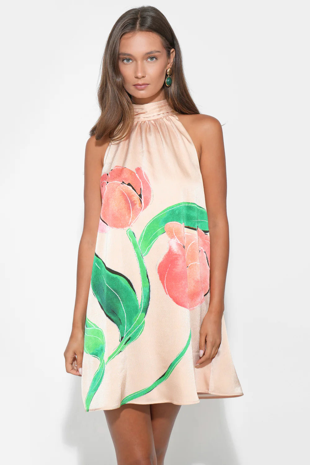 Eden Halter Floral Dress