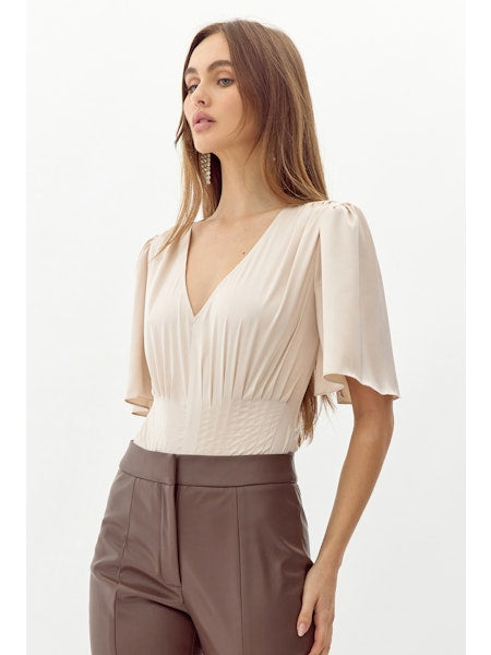 Johanna Short Sleeve Pintucked