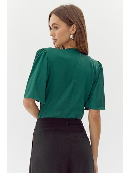 Johanna Short Sleeve Pintucked