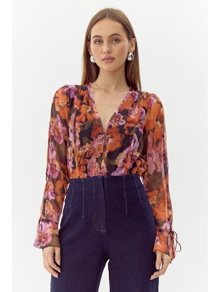 Aliana Chiffon Bodysuit