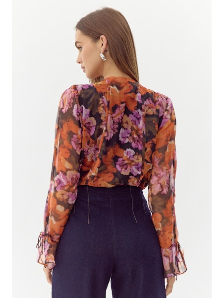 Aliana Chiffon Bodysuit