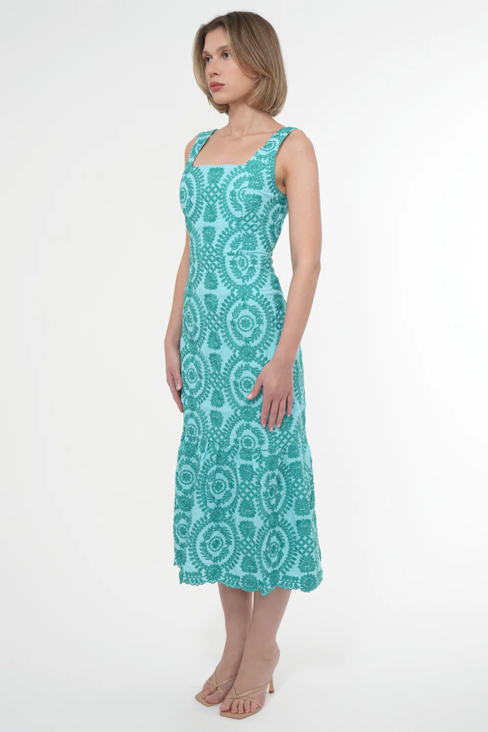 Rose Cotton Eyelet Dress