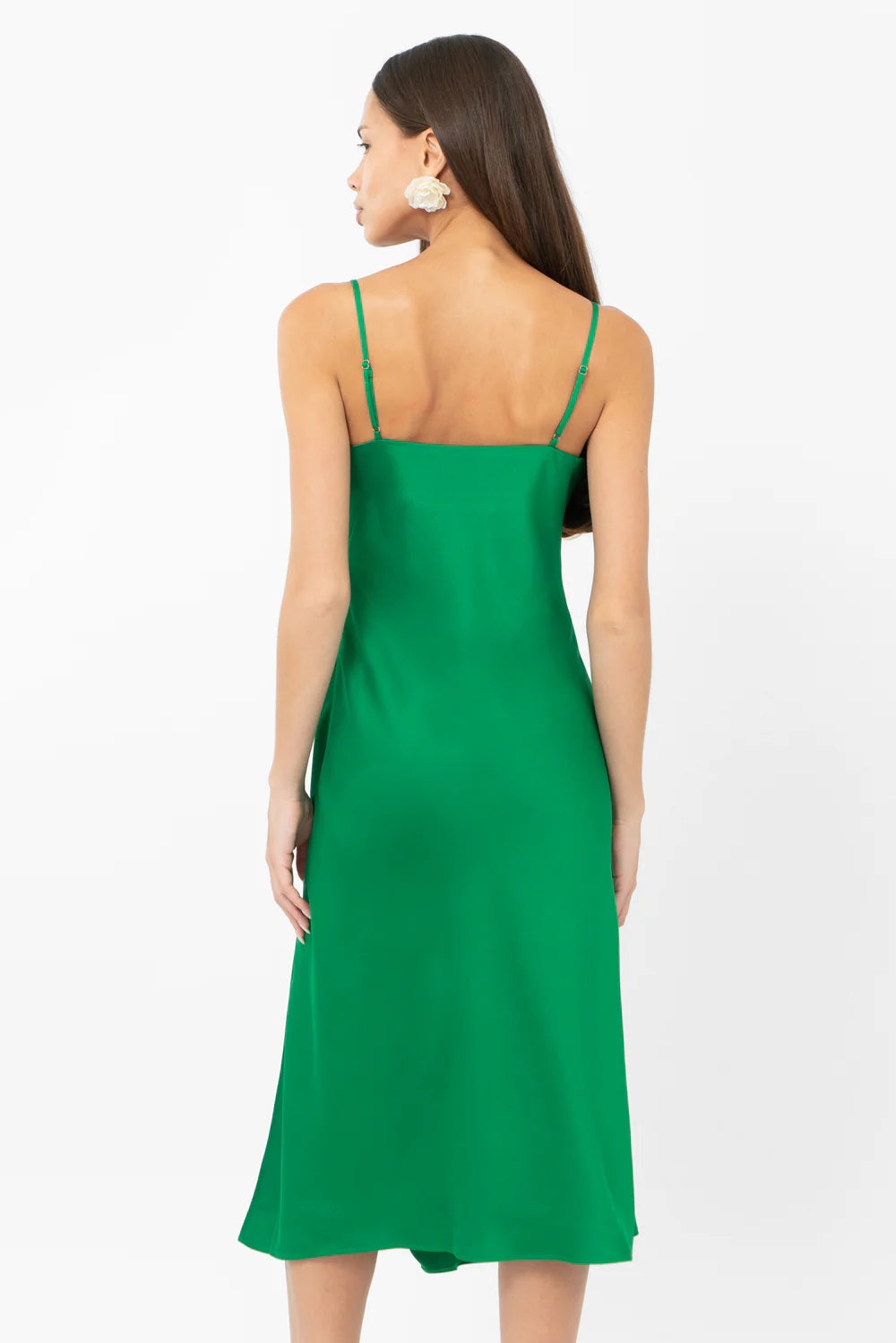 Faith Front Slit Slip Dress