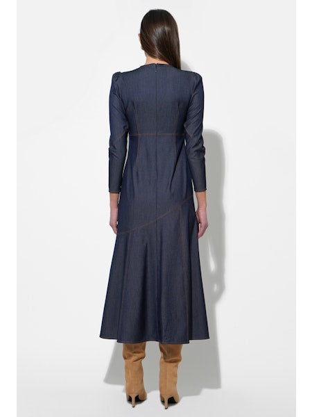 Jayne Denim Midi Dress