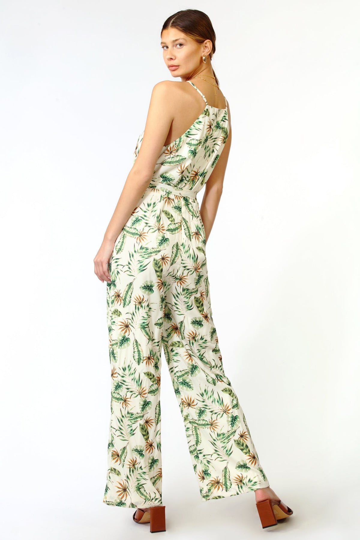 Renata Tropical Halter Jumpsuit