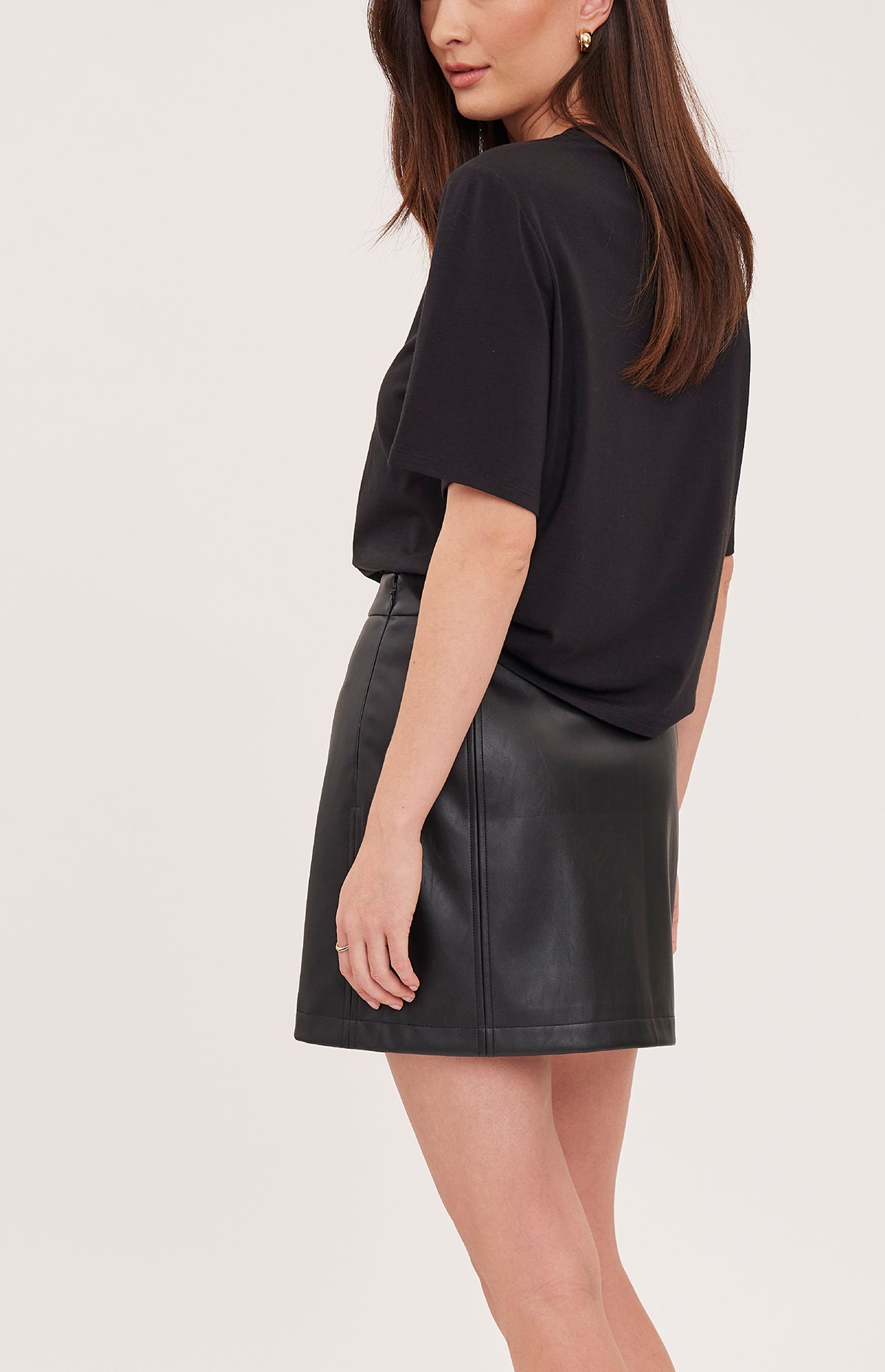 Chrissy Vegan Leather Mini Skirt