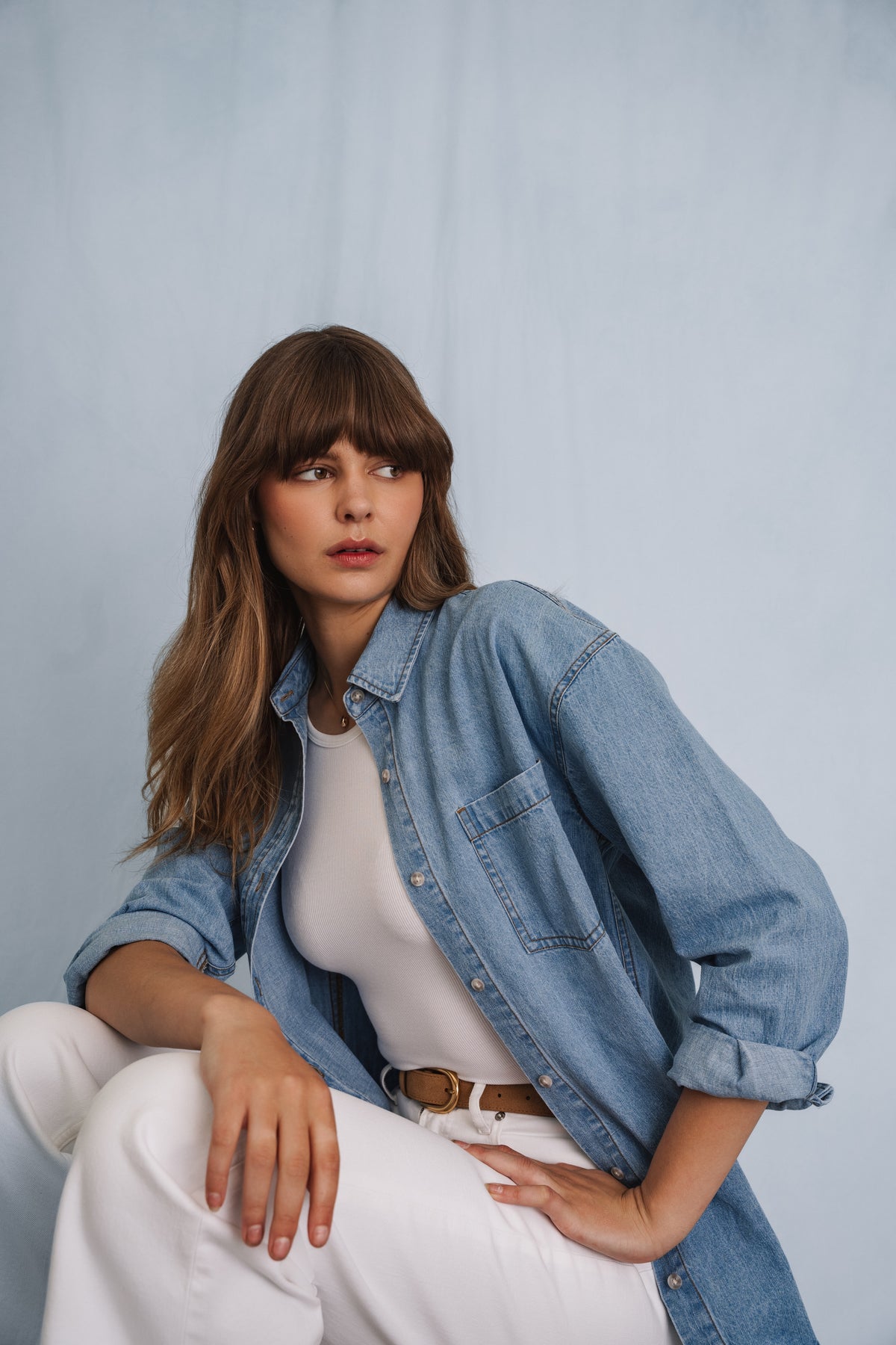 Whitney Denim Button Down