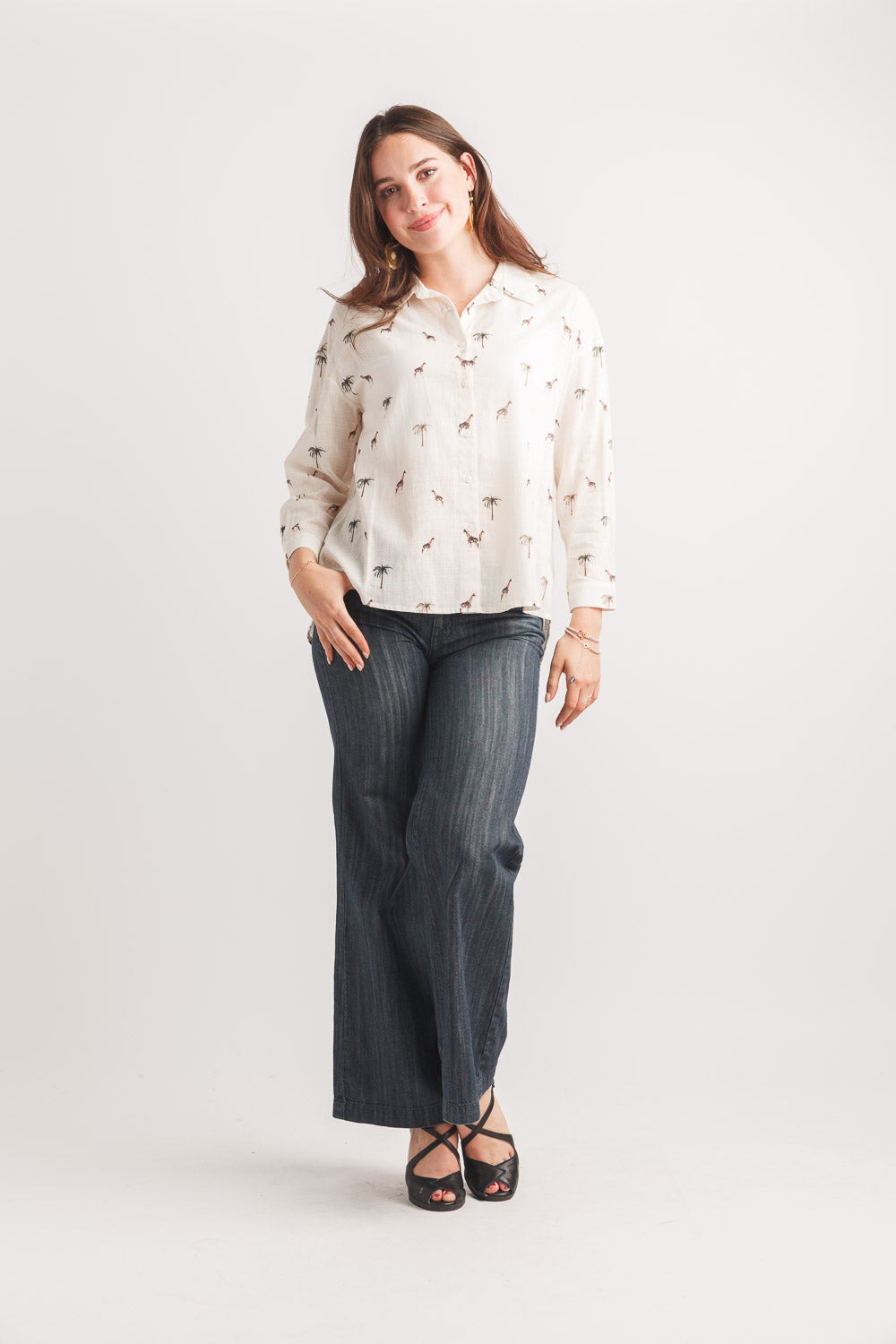 Giraffe Printed Blouse