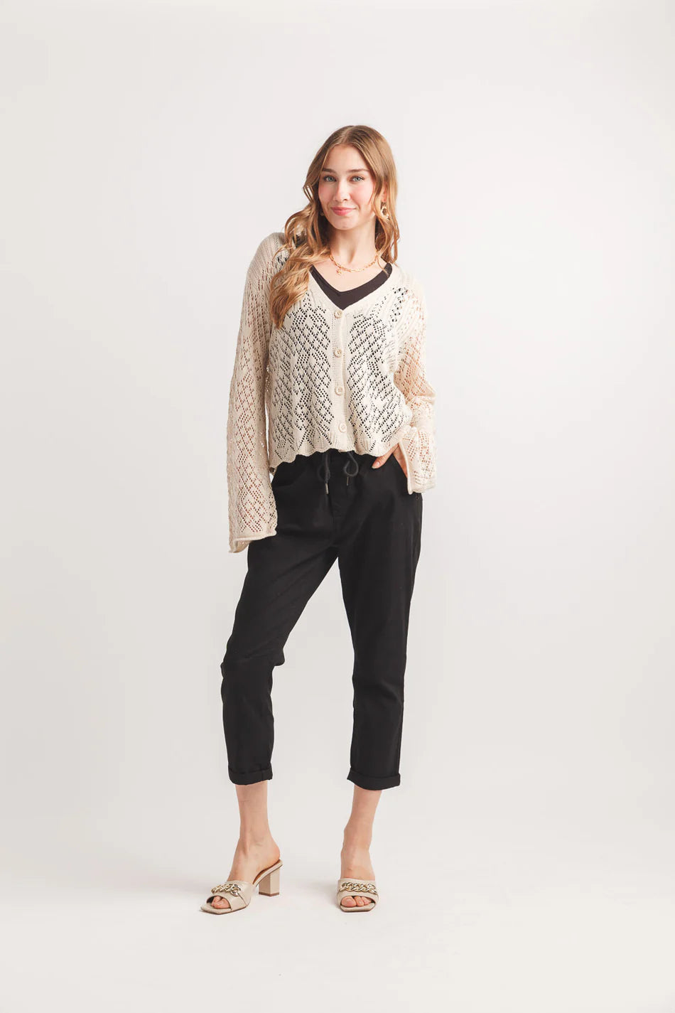 Crop Cotton Pant